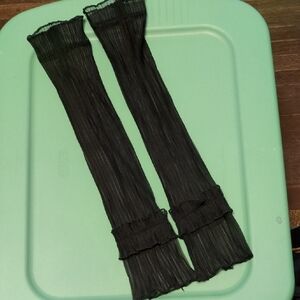 Black Sheer Arm Covers NWOT